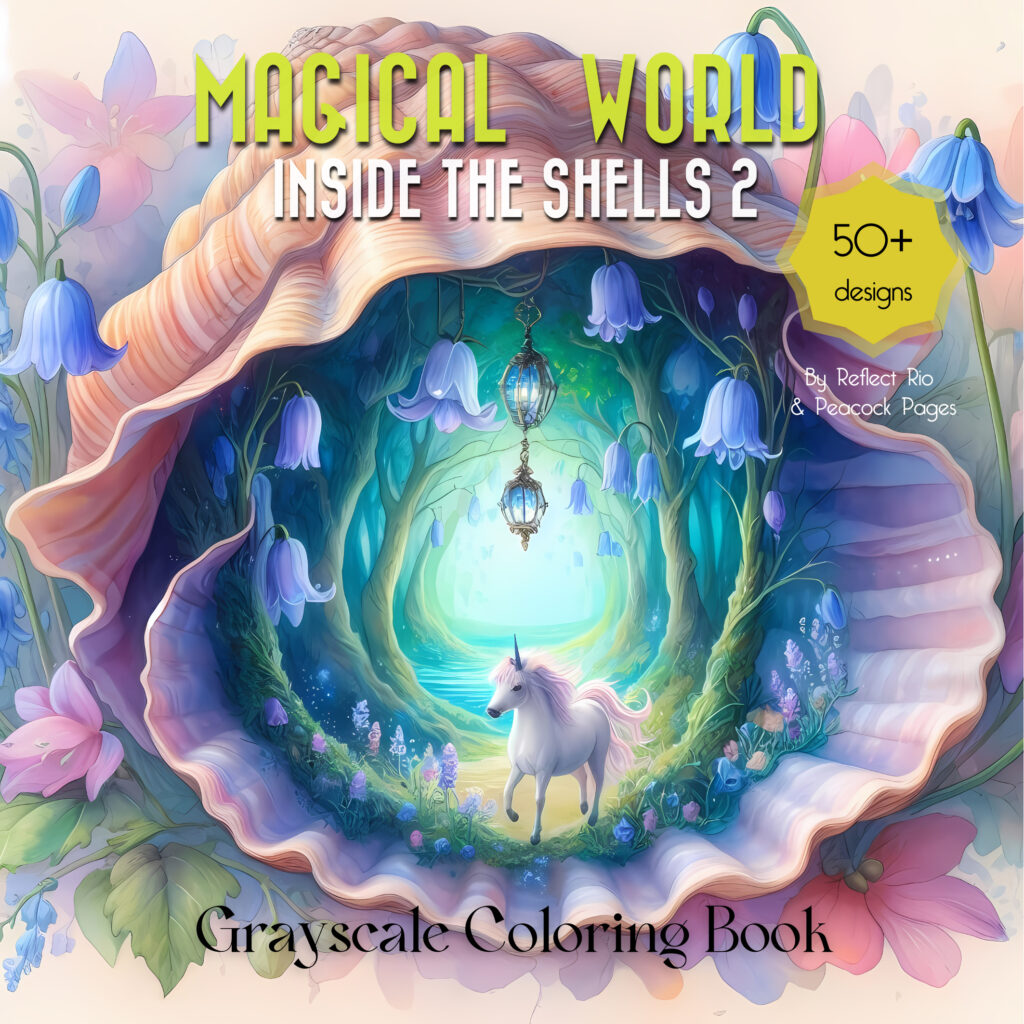 Magical World Inside the Shells 2 Printable Coloring Pages for Adults