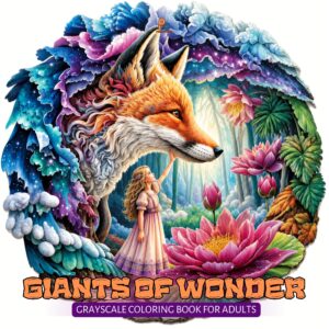 Giants of Wonder – Printable Coloring Pages for Adults (Digital PDF)